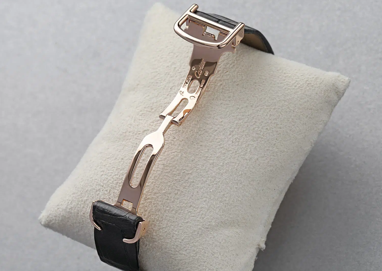 Cartier Santos Dumont Ladies Rose Gold Quartz Watch Leather Band W2009251 2788 – image 5