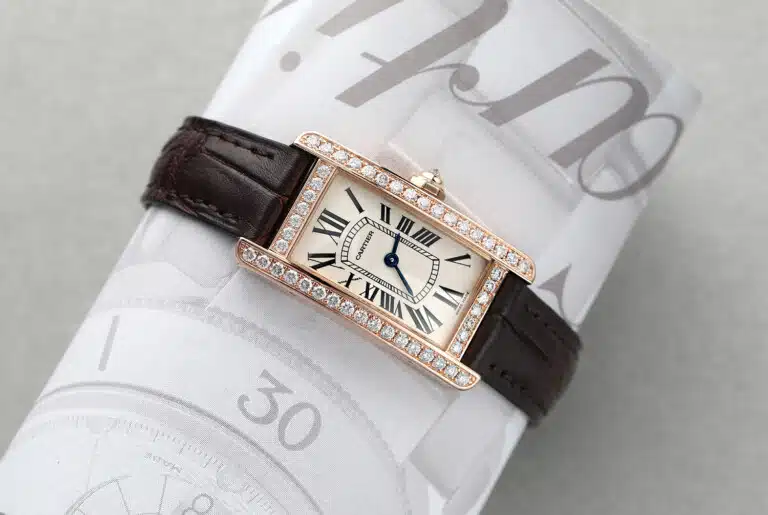 Cartier Tank Americaine WJTA0002/2503 Small Rose Gold Factory Diamond Ladies Watch – image 2