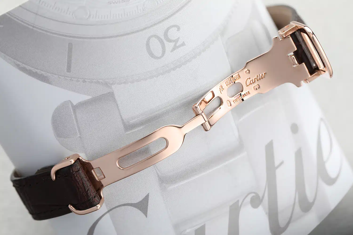 Cartier Tank Americaine WJTA0002/2503 Small Rose Gold Factory Diamond Ladies Watch – image 5