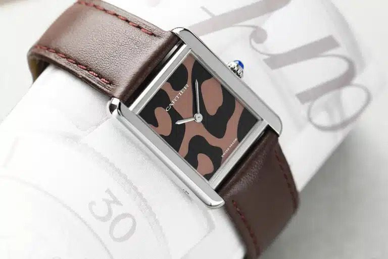 Cartier Tank Solo Panther/Leopard Dial Stainless Steel Watch Model 3170 – image 2