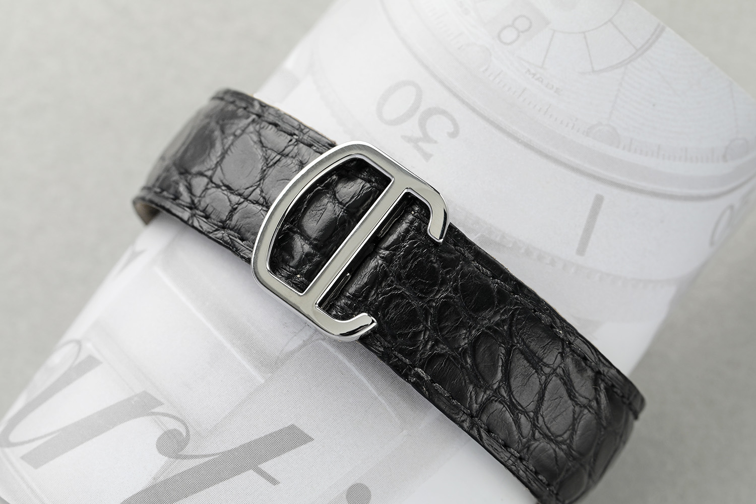 Cartier Tank Solo Python Pattern Stainless Steel Ladies Watch W5200020 - Image 4