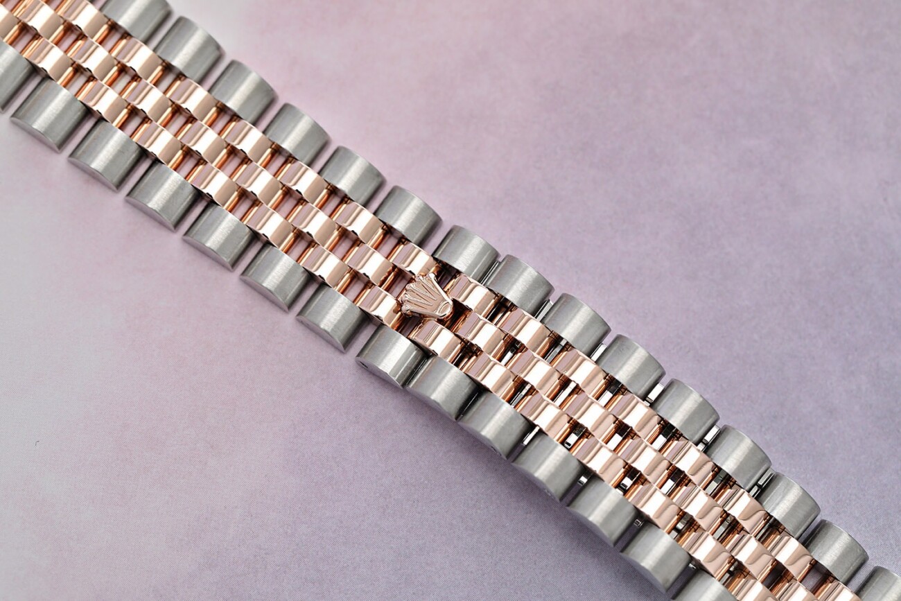 Rolex Datejust 116231-0058 Steel and Rose Gold 36mm Anniversary Pink Diamond Dial Jubilee Band