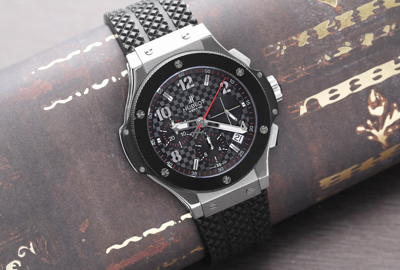 Hublot Big Bang 341.SB.131.RX Stainless Steel with Black Rubber Watch Complete