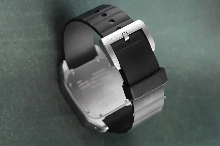 Cartier Santos 100 Men's Watch W20121U2 Stainless Steel Watch with Black Rubber – image 7