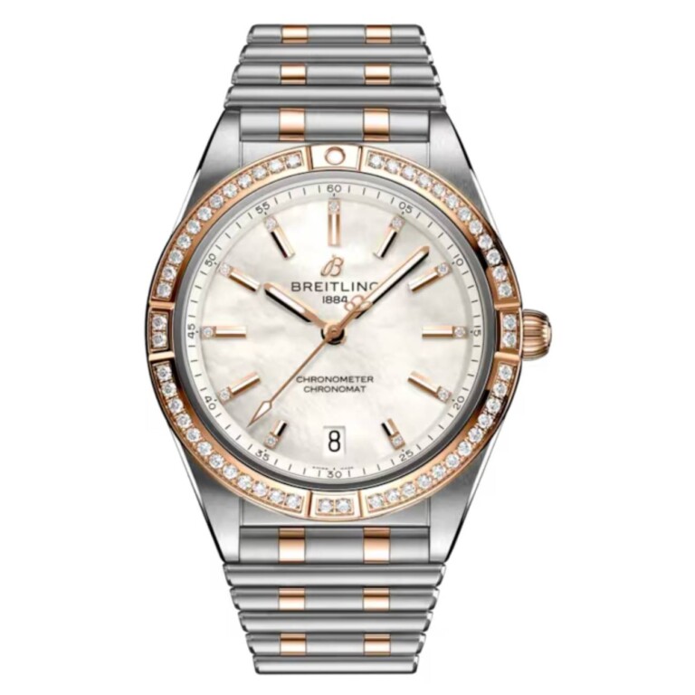 Breitling Chronomat Automatic U10380591A2U1 36mm Mother of Pearl Dial Unidirectional Rotating Bezel Stainless steel &
