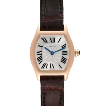 Cartier Tortue Small Rose Gold Ladies Watch W1556360/3698 with Leather Strap