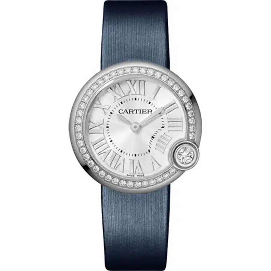 Cartier Ballon Blanc de Cartier W4BL0003 Stainless Steel with Blue Satin Watch