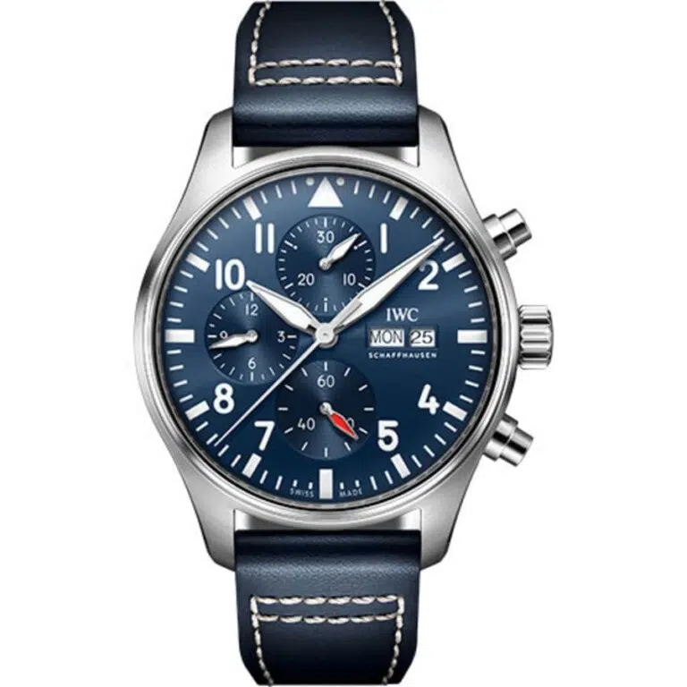 IWC Pilot Chronograph IW378003 Blue Dial Stainless Steel With Blue Leather Watch 2026