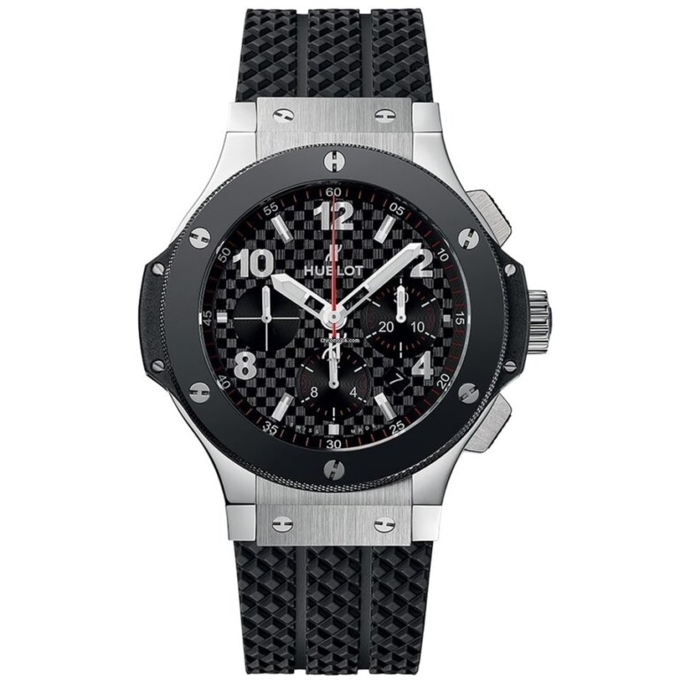 Hublot Big Bang 341.SB.131.RX Stainless Steel with Black Rubber Watch Complete