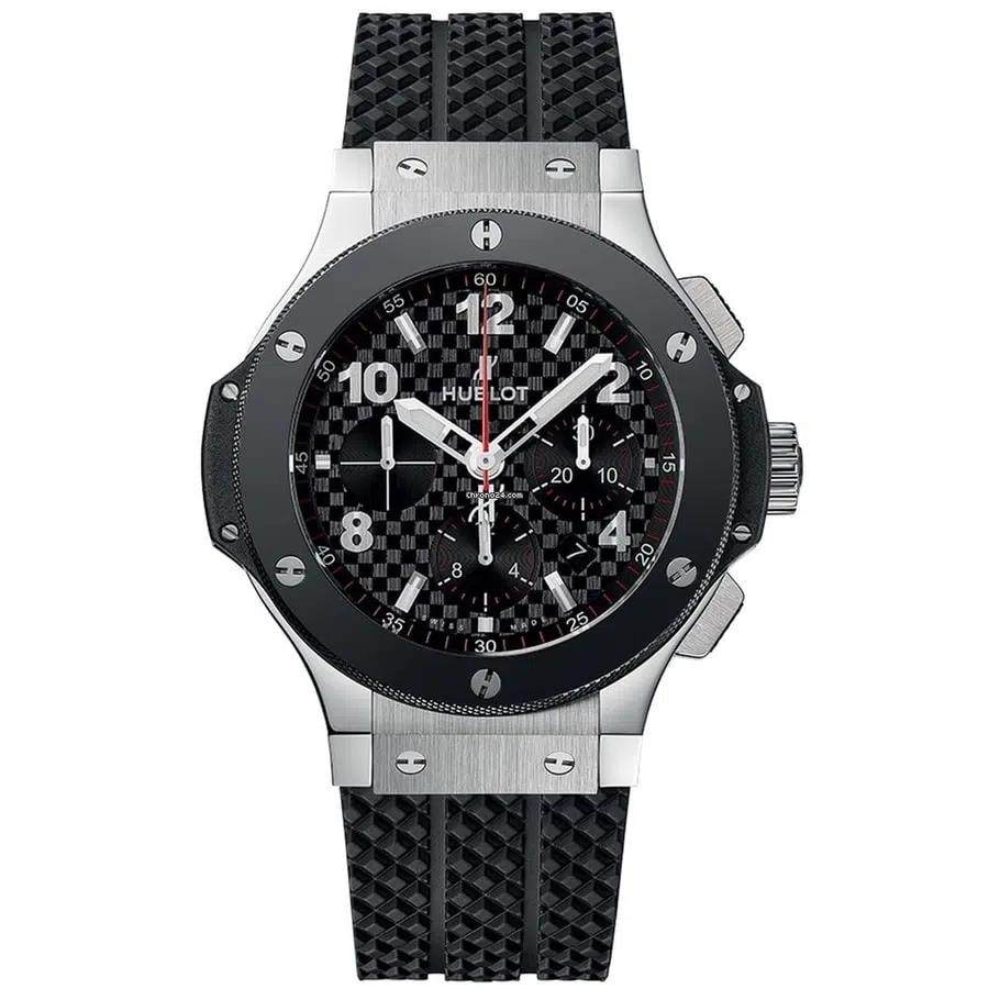Hublot Big Bang 341.SB.131.RX Stainless Steel with Black Rubber Watch Complete