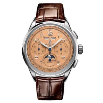 Breitling Premier B25 Datora AB2510201K1P1 42mm Champagne Dial Fixed Bezel Stainless Steel With Brown Leather Strap Watch