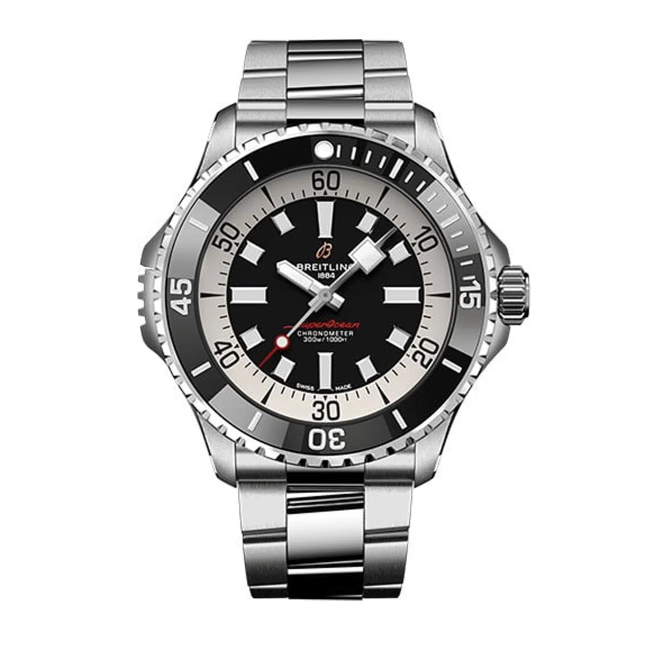 Breitling Superocean Automatic Black Dial 36mm A17378211B1A1 Stainless Steel