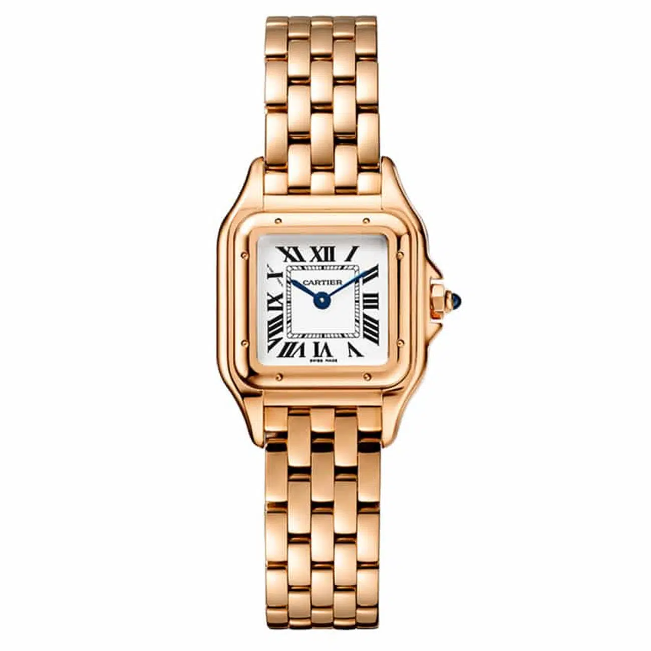 Cartier Panther Small Rose Gold Watch Silver Dial WGPN0040
