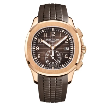 Patek Philippe Aquanaut 5968R-001 Chrono Rose Gold With Brown Leather Watch Brown Dial 2024