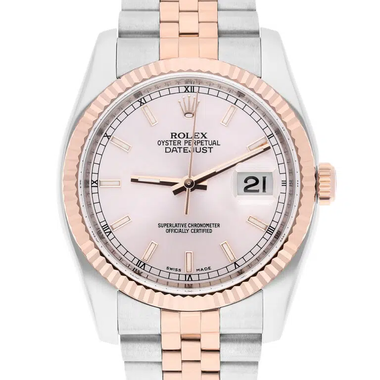 Rolex Datejust 116231-0062 36mm Pink Index Dial Jubilee Steel and Rose Gold Watch – image 2