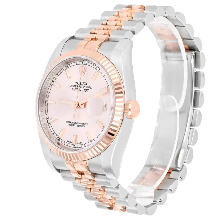 Rolex Datejust 116231-0062 36mm Pink Index Dial Jubilee Steel and Rose Gold Watch – image 5