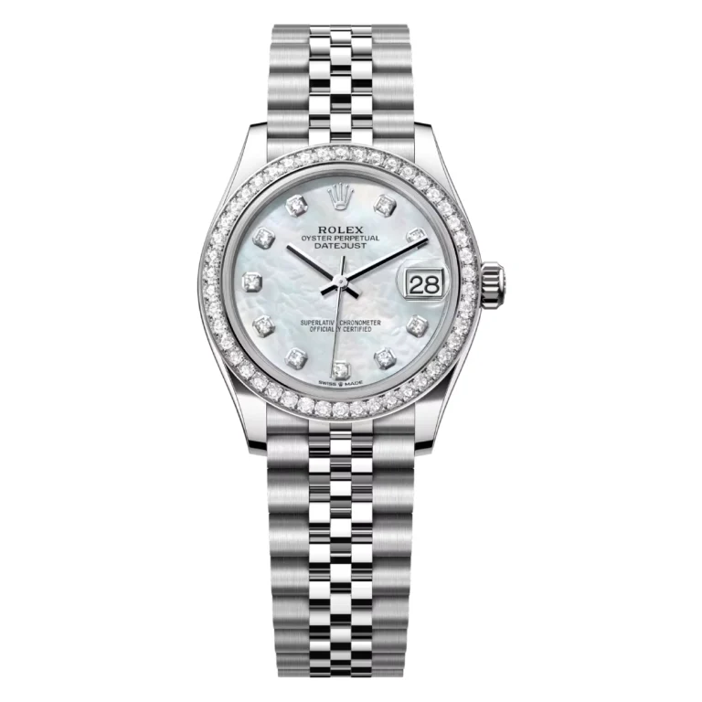 Rolex Datejust Jubilee 31mm Stainless Steel Watch MOP Diamond Dial 278384RBR-0008