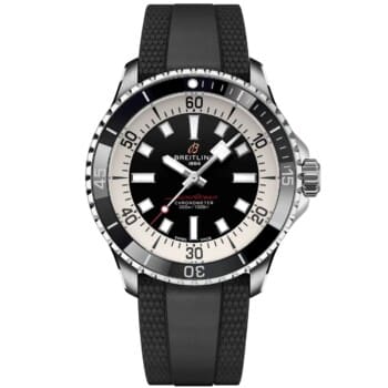 Breitling Superocean Automatic Black Dial 42mm A17375211B1S1 Stainless Steel With Black Rubber Watch 2024