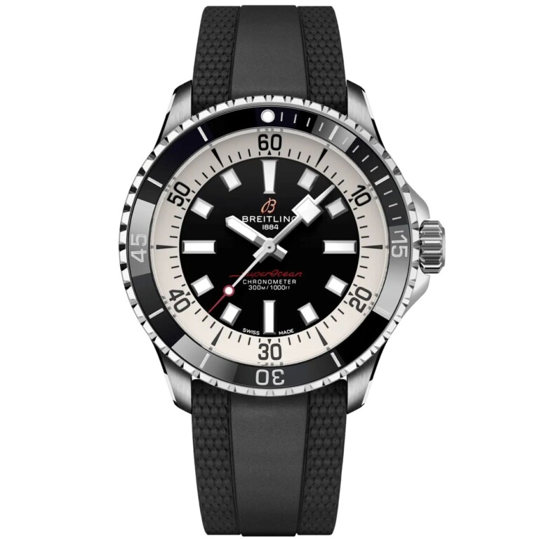 Breitling Superocean Automatic Black Dial 42mm A17375211B1S1 Stainless Steel With Black Rubber Watch 2024