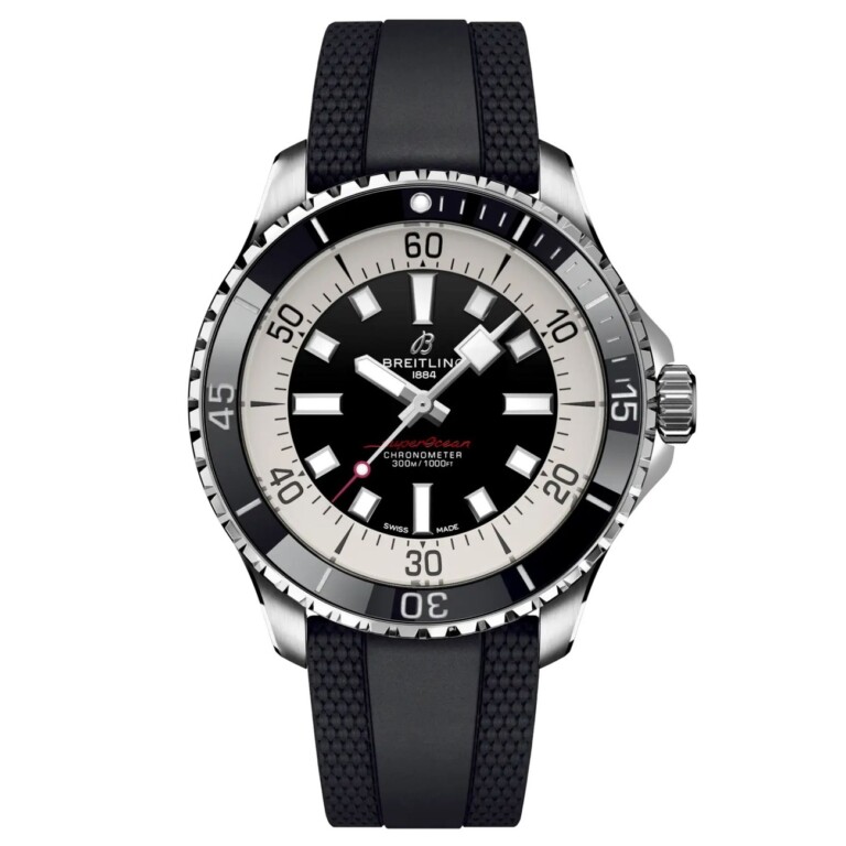 Breitling Superocean Automatic 44mm A17376211B1S1 Stainless Steel Black Rubber Band