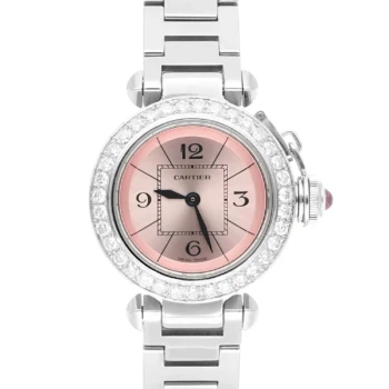 Cartier Miss Pasha W3140008 stainless steel ladies watch, pink dial