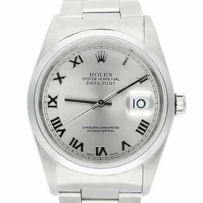 Rolex Datejust 16200 36mm Silver Dial Oyster Stainless Steel Watch – image 2