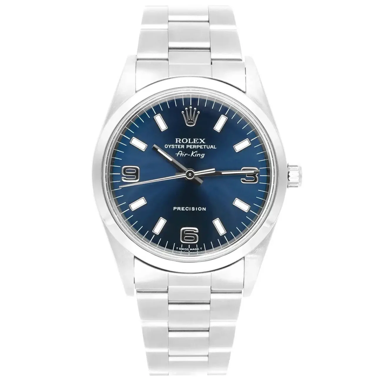 Rolex Air King 14000 Rolex Air King 14000 34mm Blue Stainless Steel Oyster Watch
