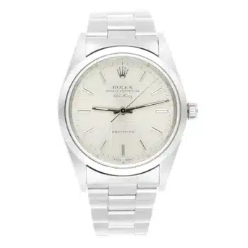 Rolex Air King 14000 34mm silver dial stainless steel watch, smooth bezel