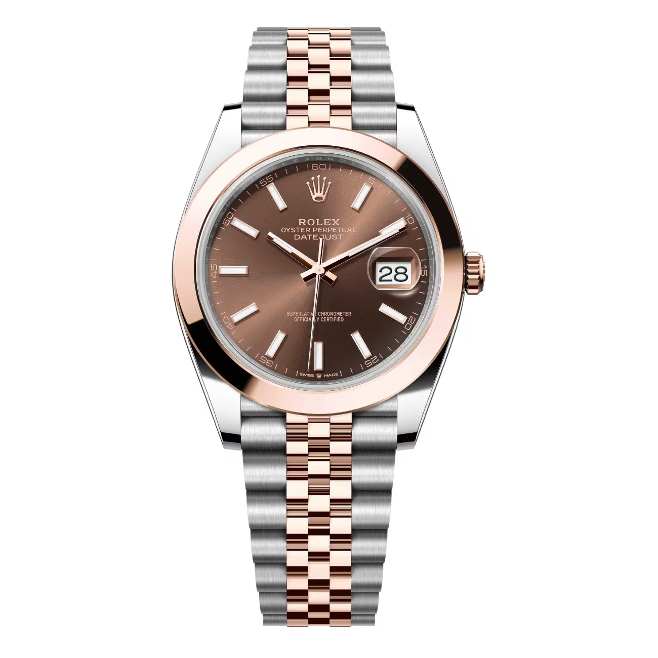 Rolex Datejust 41 126301-0002 Stainless Steel/Rose Gold Jubilee Mens Watch STICKERS