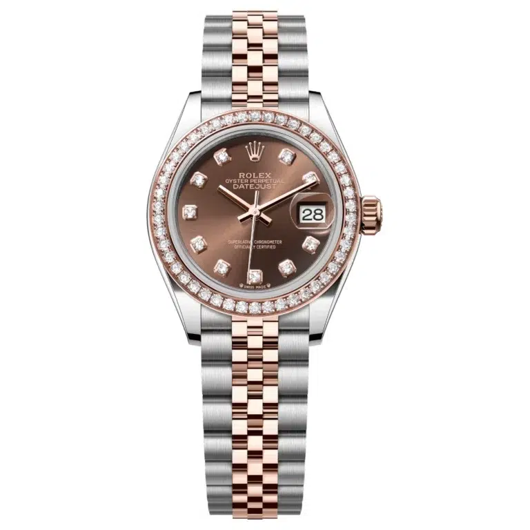 Rolex Datejust 279381RBR-0011 Stainless Steel & Rose Gold with Diamond Bezel Watch