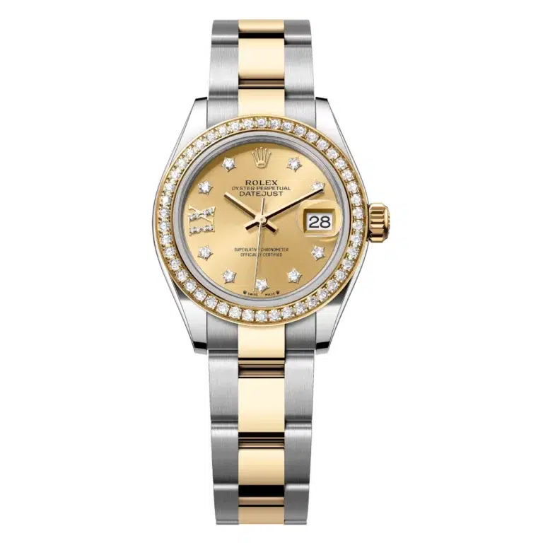Rolex Datejust 279383RBR-0022 28MM Stainless Steel & Yellow Gold Diamond Bezel Watch