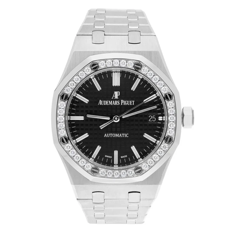 Audemars Piguet Royal Oak 15451ST.ZZ.1256ST.01 Ladies 37 Automatic Diamond Bezel
