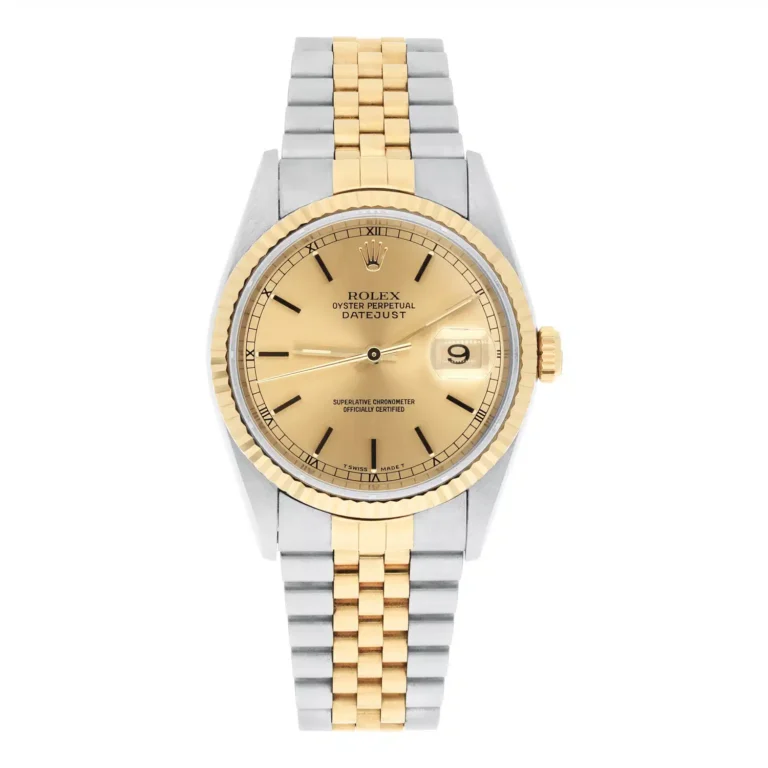 Rolex Datejust 36 Two Tone Champagne Dial Jubilee Band 16233 Circa 1996