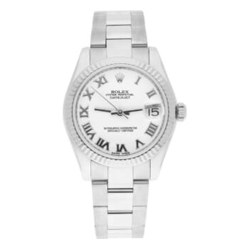 Rolex Lady-Datejust 31mm Stainless Steel White Roman Dial 178274-0082 Oyster