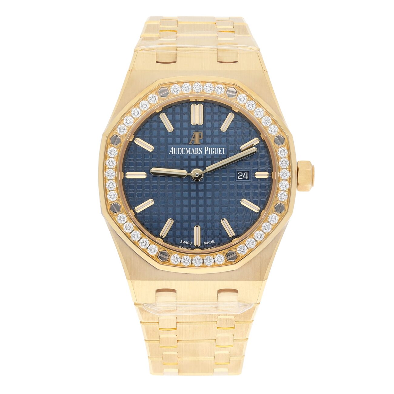 Audemars Piguet Royal Oak Lady 33 Blue Dial 67651BA.ZZ.1261BA.02 Yellow Gold Diamond