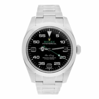 Rolex Air King 116900 black Arabic dial 40mm stainless steel watch