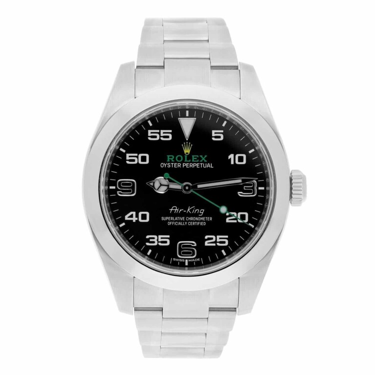 Rolex Air King 116900 black Arabic dial 40mm stainless steel watch