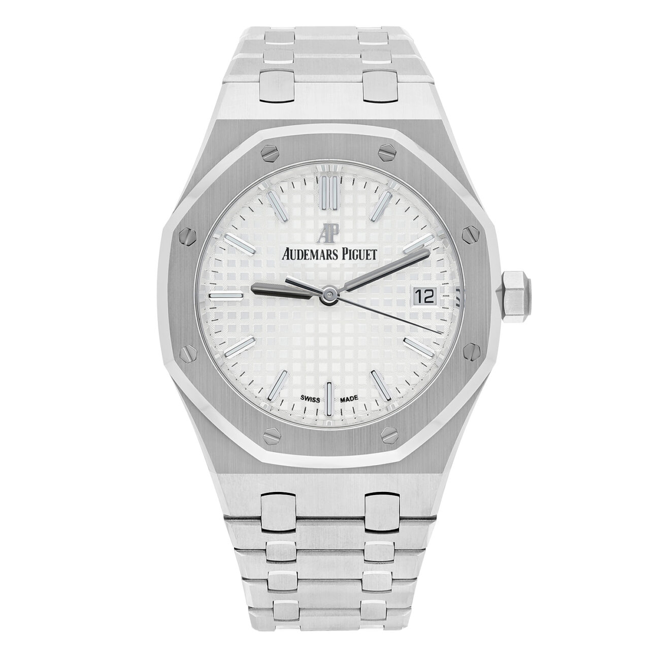 Audemars Piguet Royal Oak Automatic Silver Dial Stainless Steel 34mm Watch Complete 77350ST.OO.1261ST.01