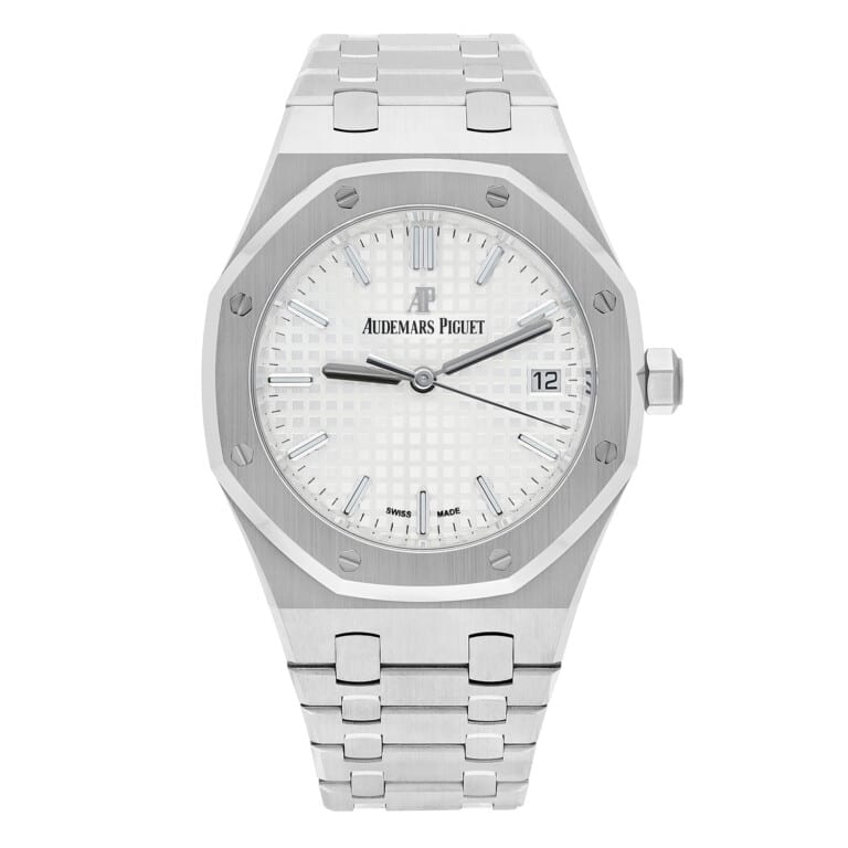 Audemars Piguet Royal Oak Automatic Silver Dial Stainless Steel 34mm Watch Complete 77350ST.OO.1261ST.01