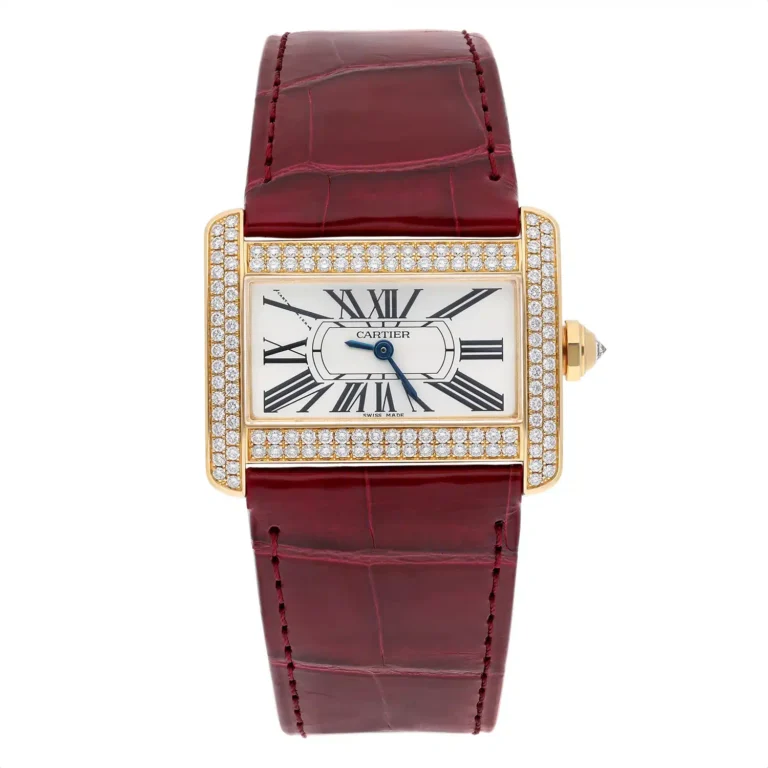 Cartier Tank Divan Mini WA301071 yellow gold diamond ladies watch