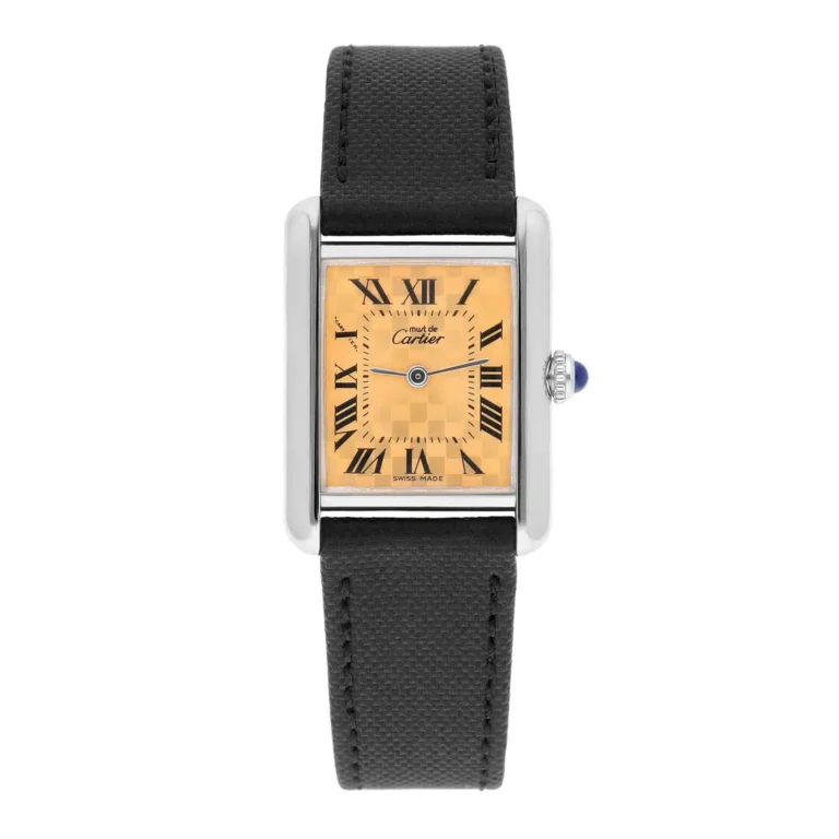 Cartier Tank Must De 2416 Quartz 22mm Silver Swiss Watch New Leather Strap