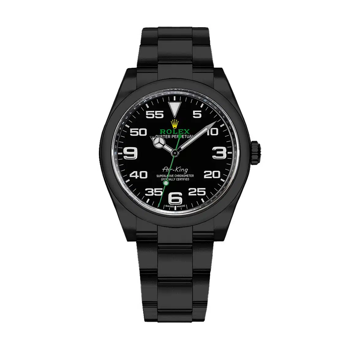 Rolex Air King Black PVD/DLC Coated Stainless Steel 116900