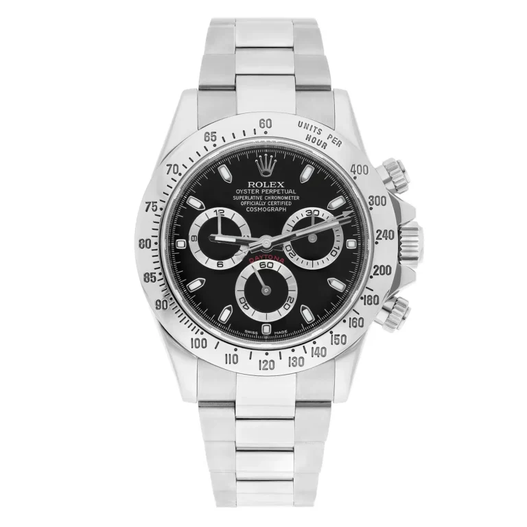 Rolex Cosmograph Daytona 40mm 116520 Black Dial Stainless Steel Men’s Watch