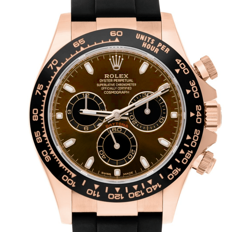 Rolex Daytona 116515LN Rose Gold Oysterflex Chocolate Dial Men’s Watch 2021 – alternate view