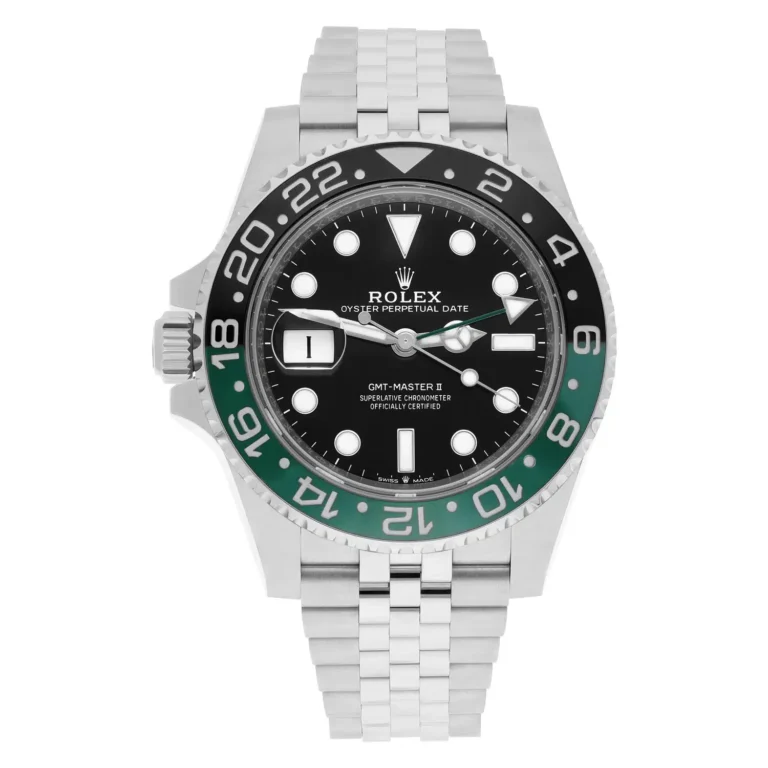 Rolex GMT-Master II 126720VTNR Sprite, left-handed, Jubilee bracelet, black dial