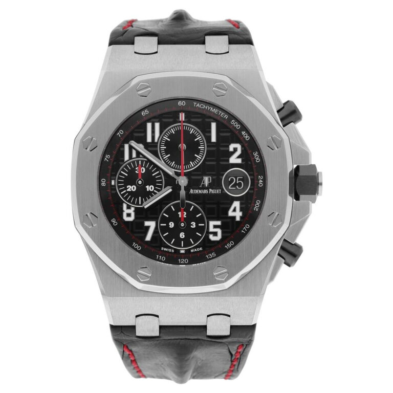 Audemars Piguet Royal Oak Offshore Chronograph Vampire Black Red 42mm 26470ST.OO.A101CR.01 Watch MINT