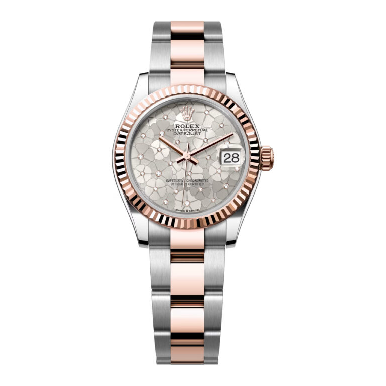 Rolex Datejust 31 Oyster 278271-0031 Stainless Steel & Rose Gold Watch Silver Floral Dial 2024