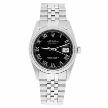 Rolex Datejust 36mm Stainless Steel 16234 Black Roman Dial, Jubilee Circa – 1995