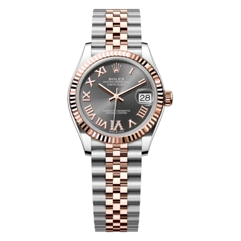 Rolex Datejust 31 Jubilee 278271-0030 Stainless Steel & Rose Gold Watch Grey Roman Pave VI Dial 2024