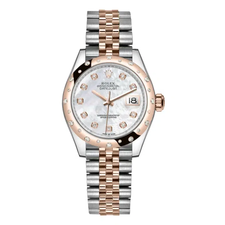 Rolex Datejust 31 Jubilee 278341RBR-0026 Stainless Steel & Rose Gold Watch MOP Diamond Dial